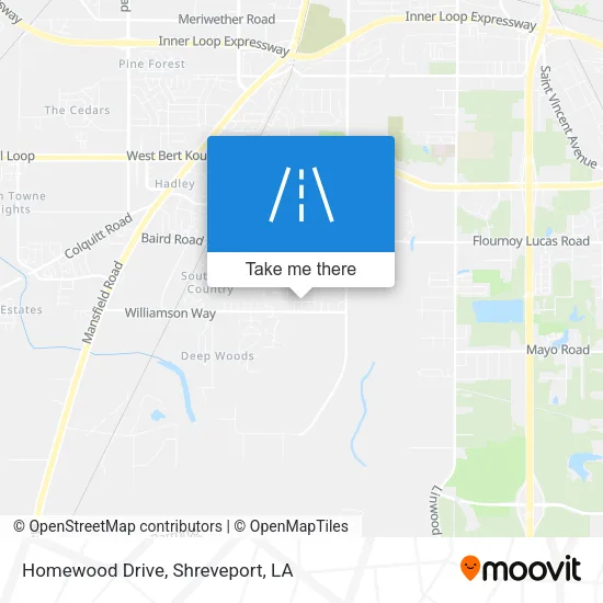Homewood Drive map