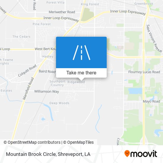 Mapa de Mountain Brook Circle