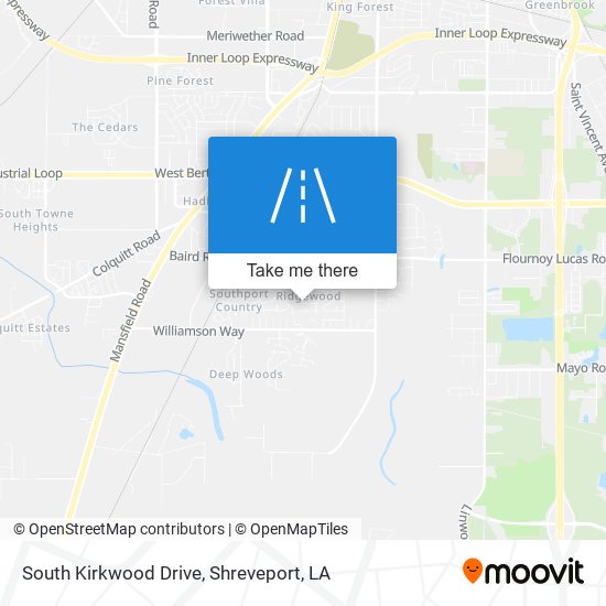 Mapa de South Kirkwood Drive