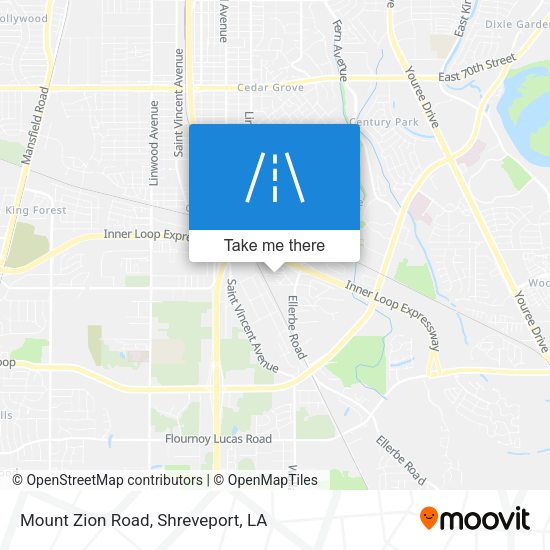 Mount Zion Road map