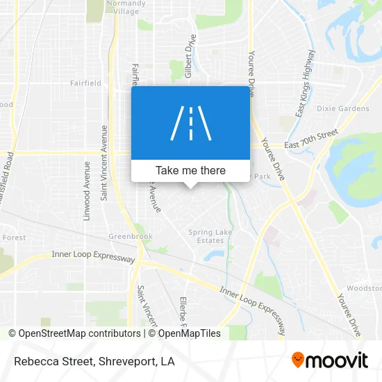 Mapa de Rebecca Street