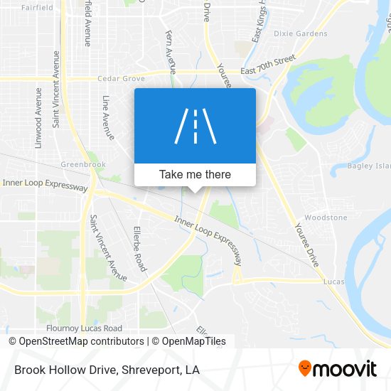 Mapa de Brook Hollow Drive