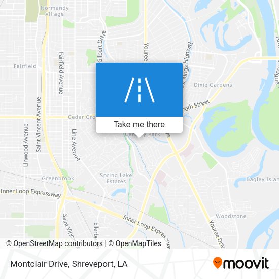 Mapa de Montclair Drive