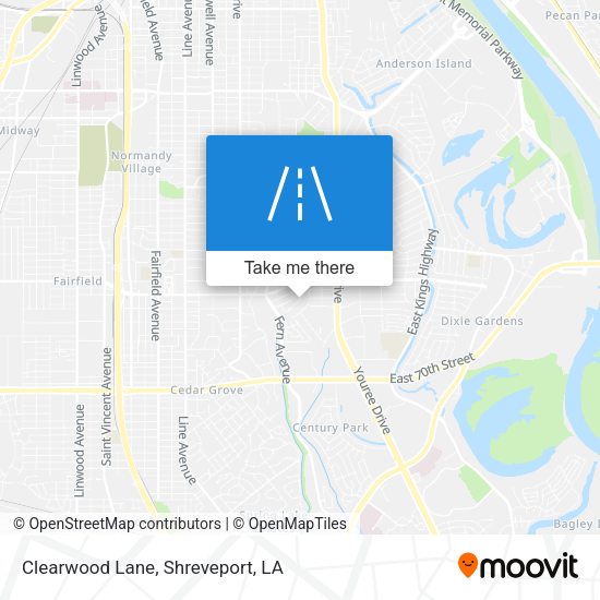 Clearwood Lane map