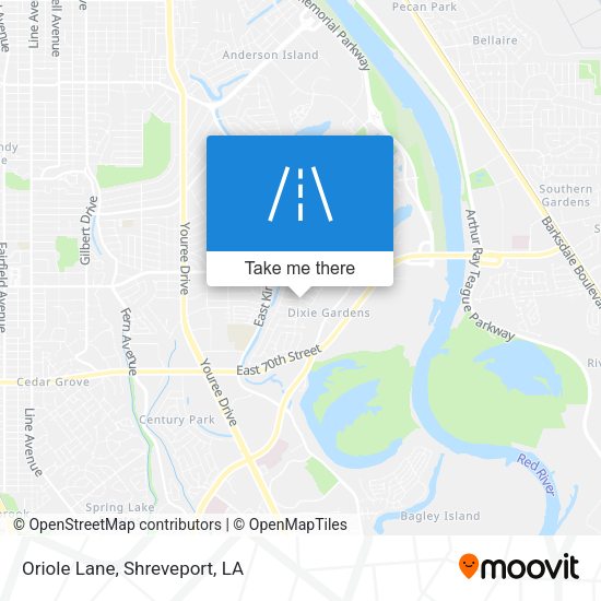 Mapa de Oriole Lane