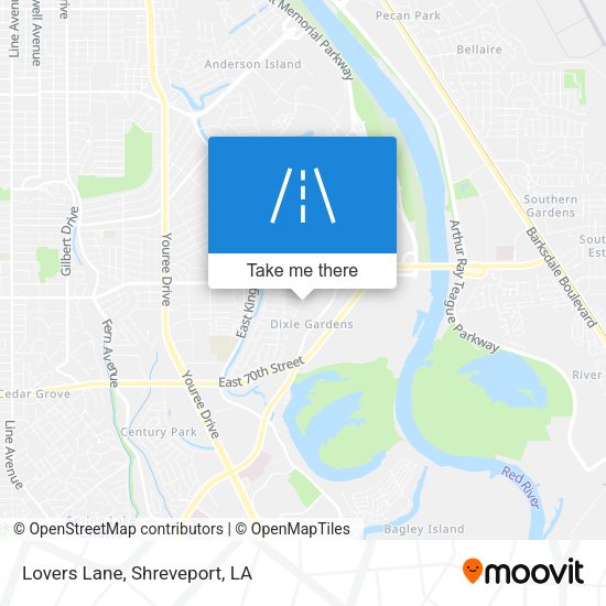 Mapa de Lovers Lane