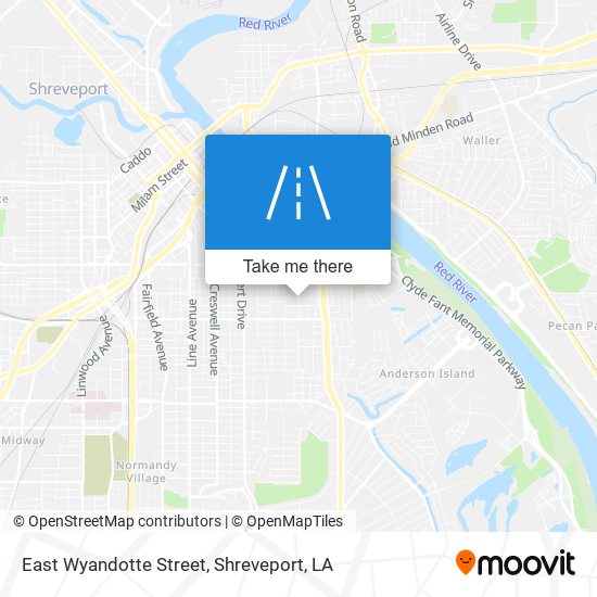 East Wyandotte Street map