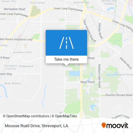 Mousse Ruell Drive map