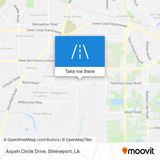 Aspen Circle Drive map