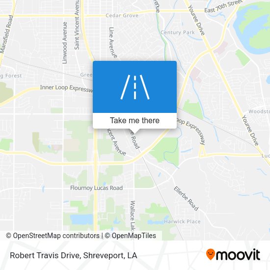 Mapa de Robert Travis Drive