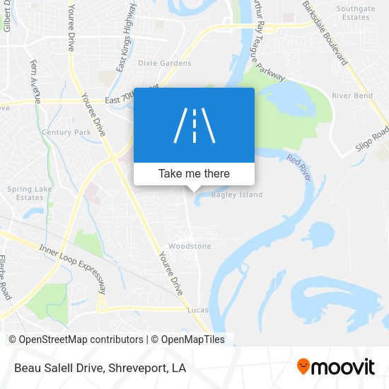 Beau Salell Drive map