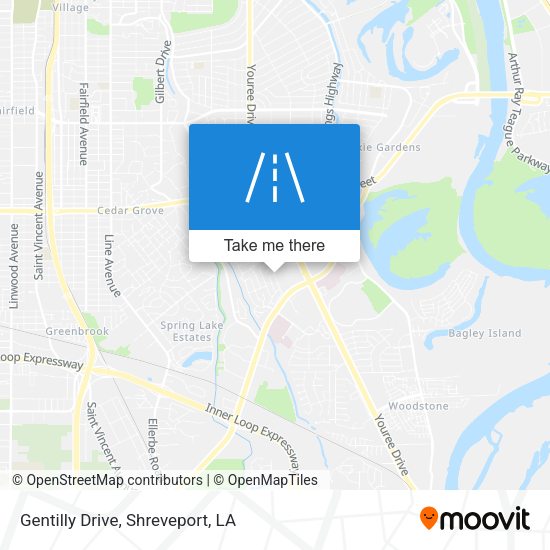 Mapa de Gentilly Drive