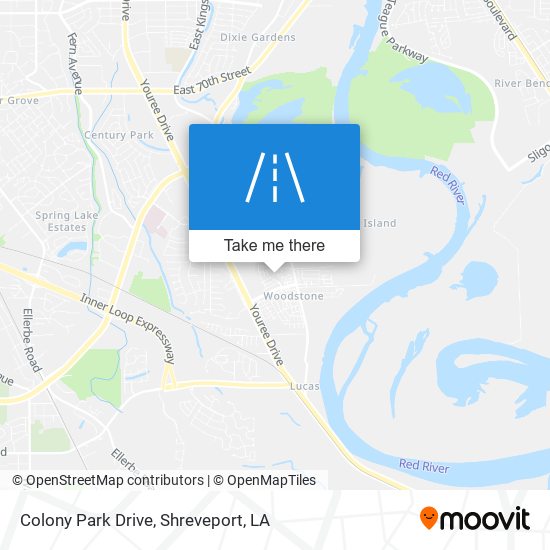 Colony Park Drive map