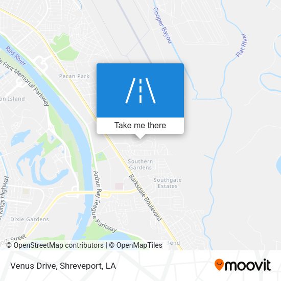 Venus Drive map
