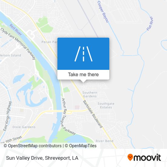 Mapa de Sun Valley Drive