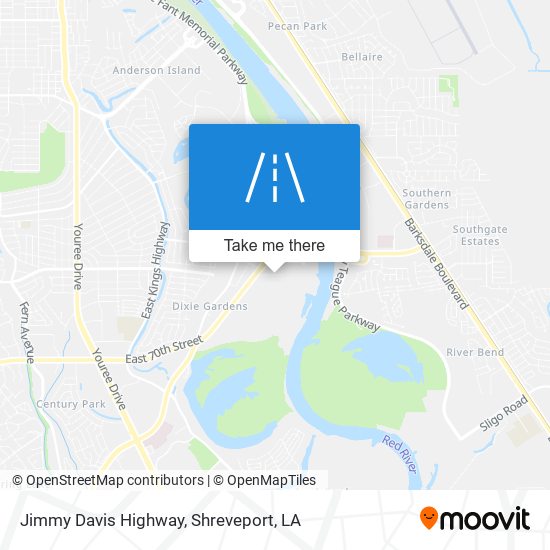 Jimmy Davis Highway map