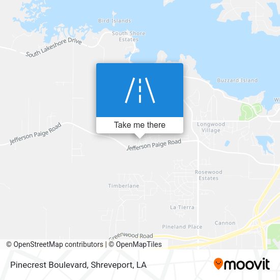 Pinecrest Boulevard map