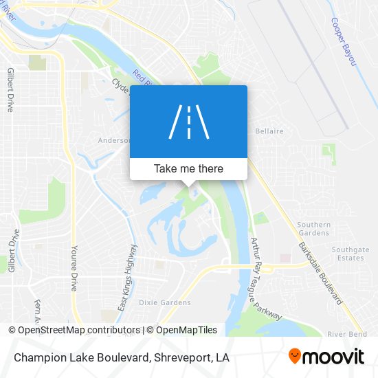 Champion Lake Boulevard map