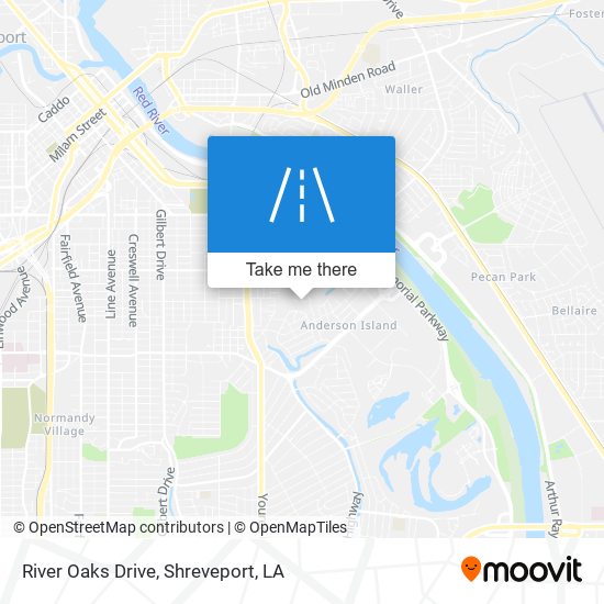 River Oaks Drive map