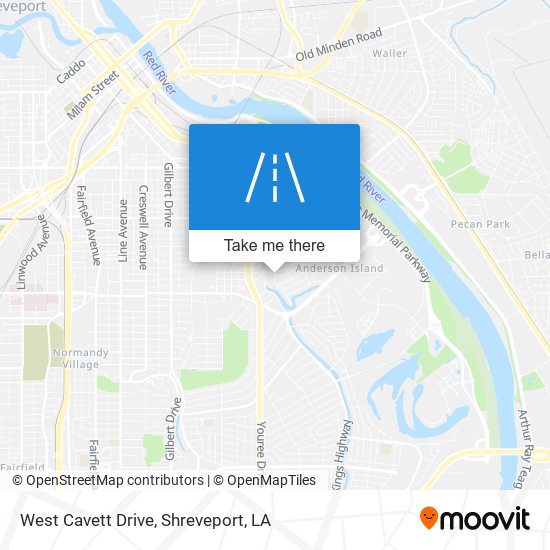 West Cavett Drive map