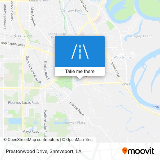 Prestonwood Drive map