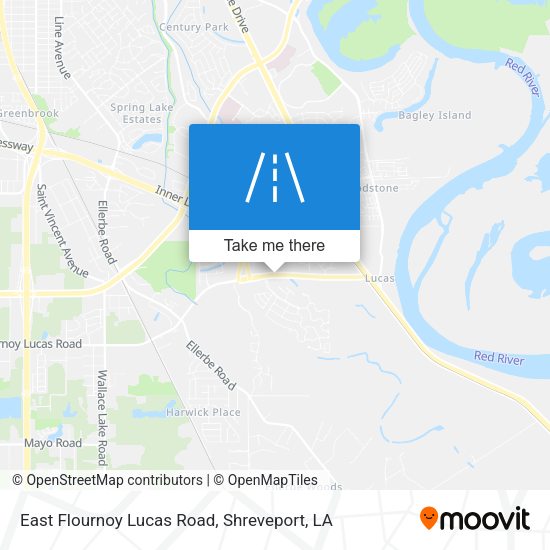 East Flournoy Lucas Road map
