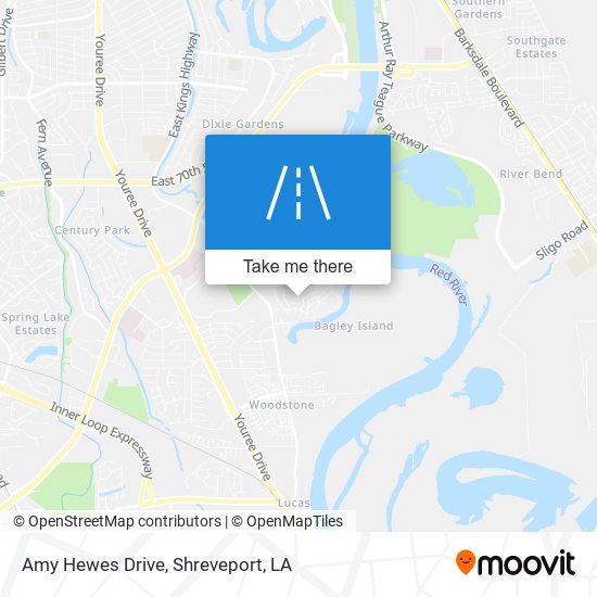 Amy Hewes Drive map