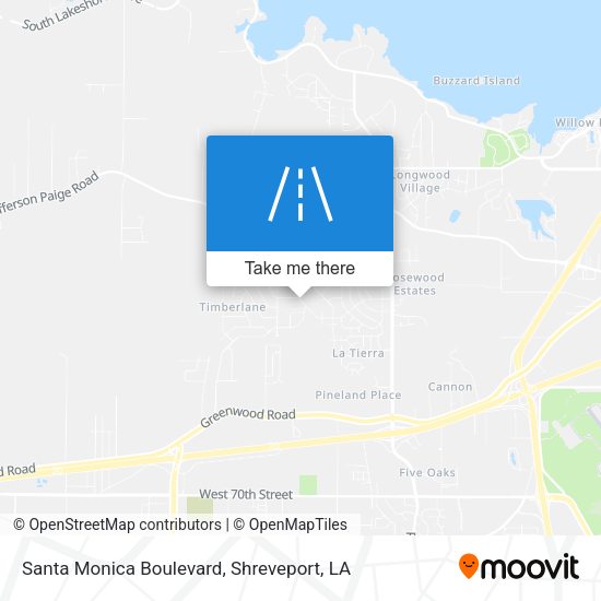 Santa Monica Boulevard map