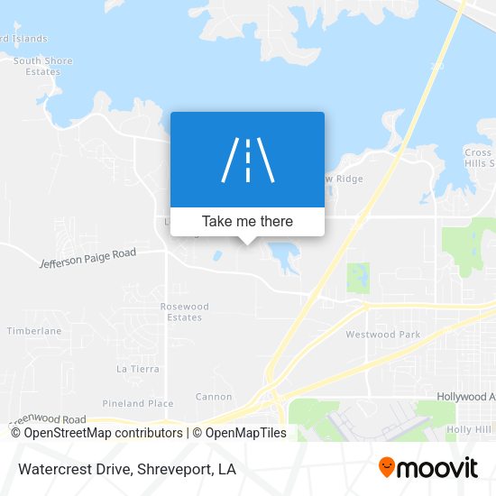 Watercrest Drive map