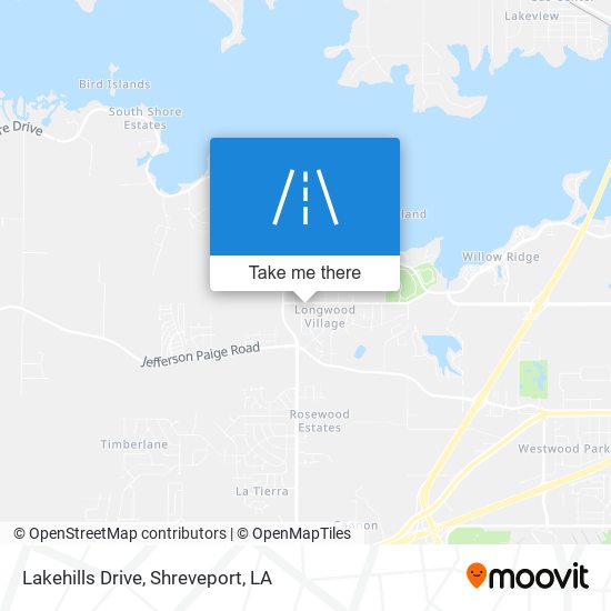 Lakehills Drive map