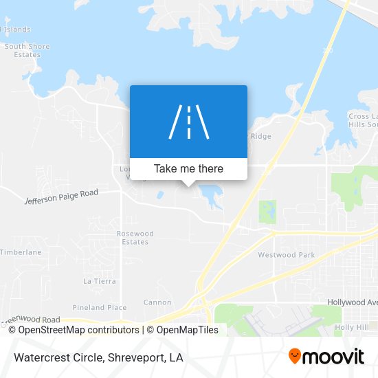 Mapa de Watercrest Circle