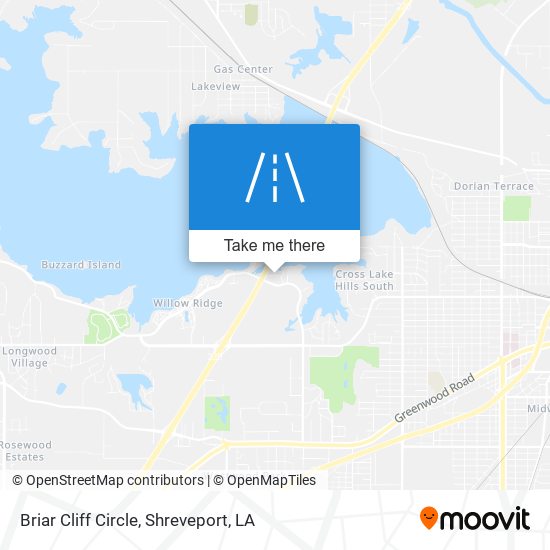 Briar Cliff Circle map