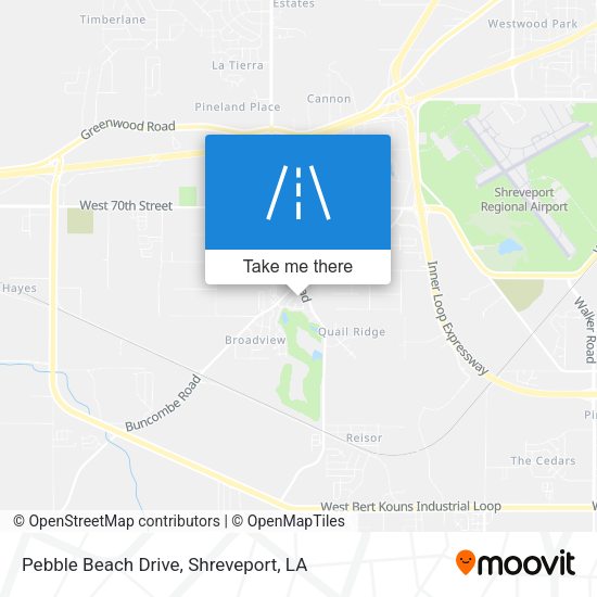 Pebble Beach Drive map
