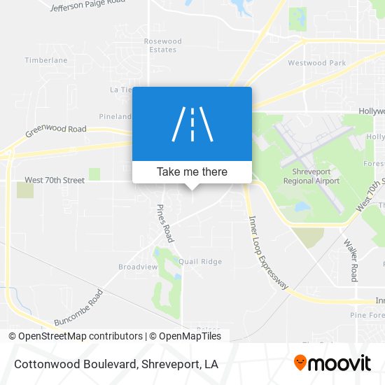 Cottonwood Boulevard map