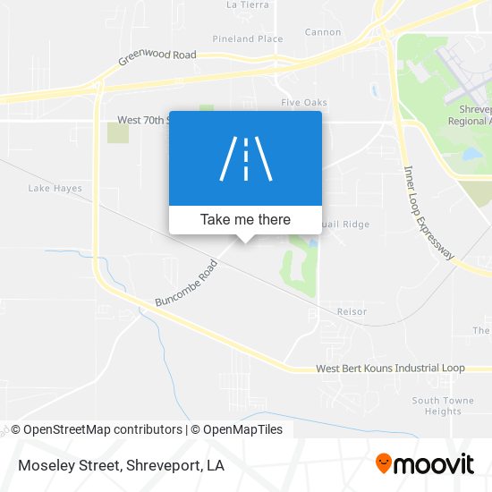 Moseley Street map