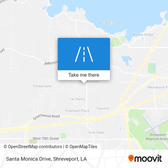 Santa Monica Drive map