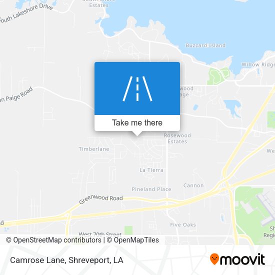 Camrose Lane map