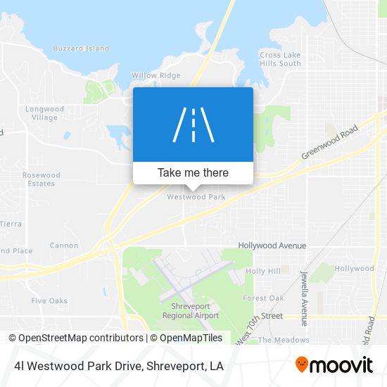 4l Westwood Park Drive map