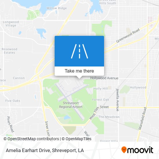 Amelia Earhart Drive map