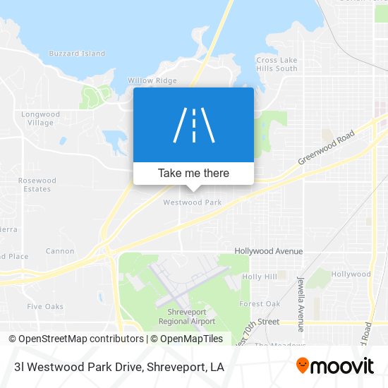 3l Westwood Park Drive map