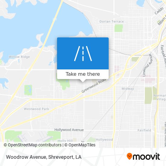 Mapa de Woodrow Avenue