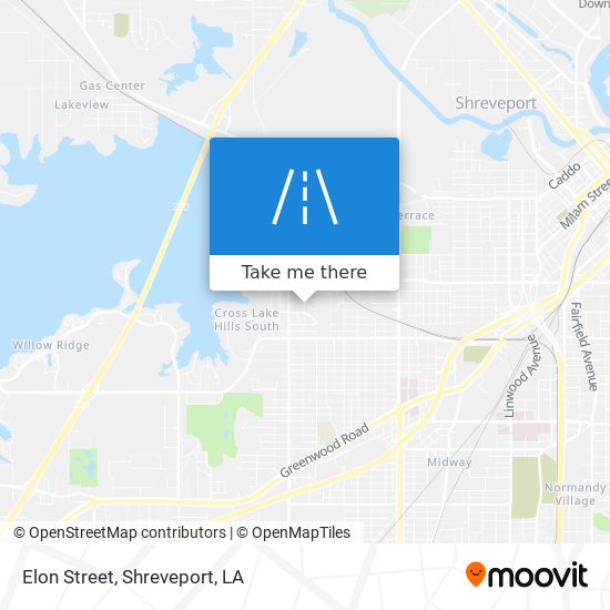 Elon Street map