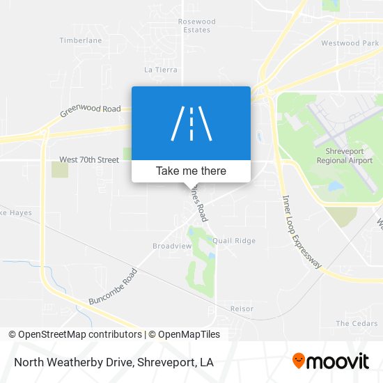 Mapa de North Weatherby Drive