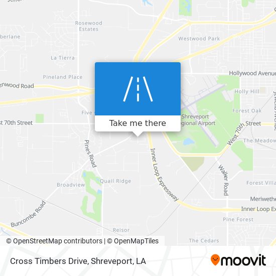 Cross Timbers Drive map