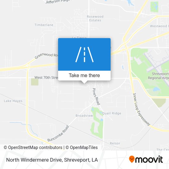 Mapa de North Windermere Drive