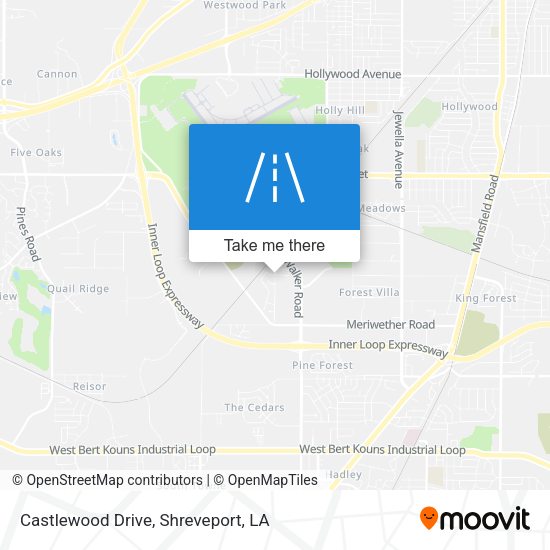 Castlewood Drive map