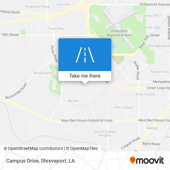 Mapa de Campus Drive