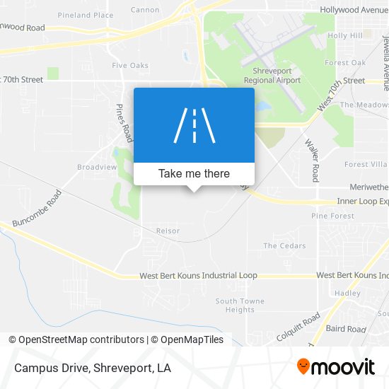 Campus Drive map