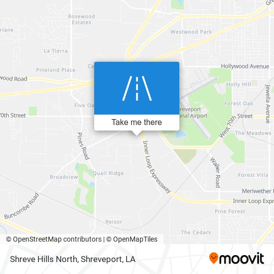 Mapa de Shreve Hills North