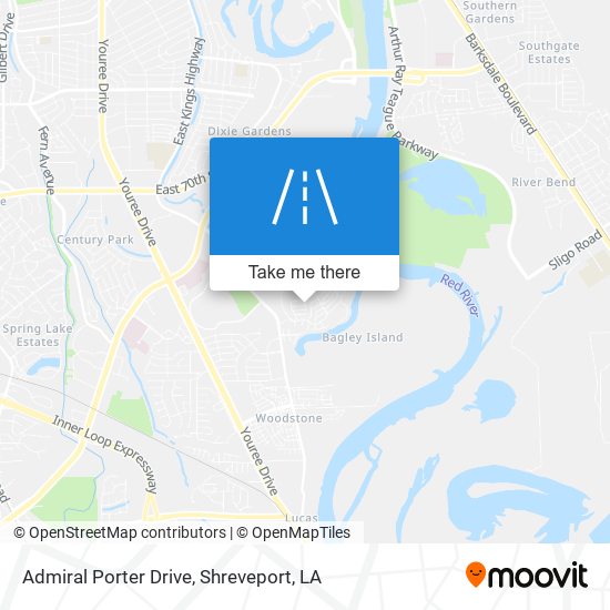 Admiral Porter Drive map